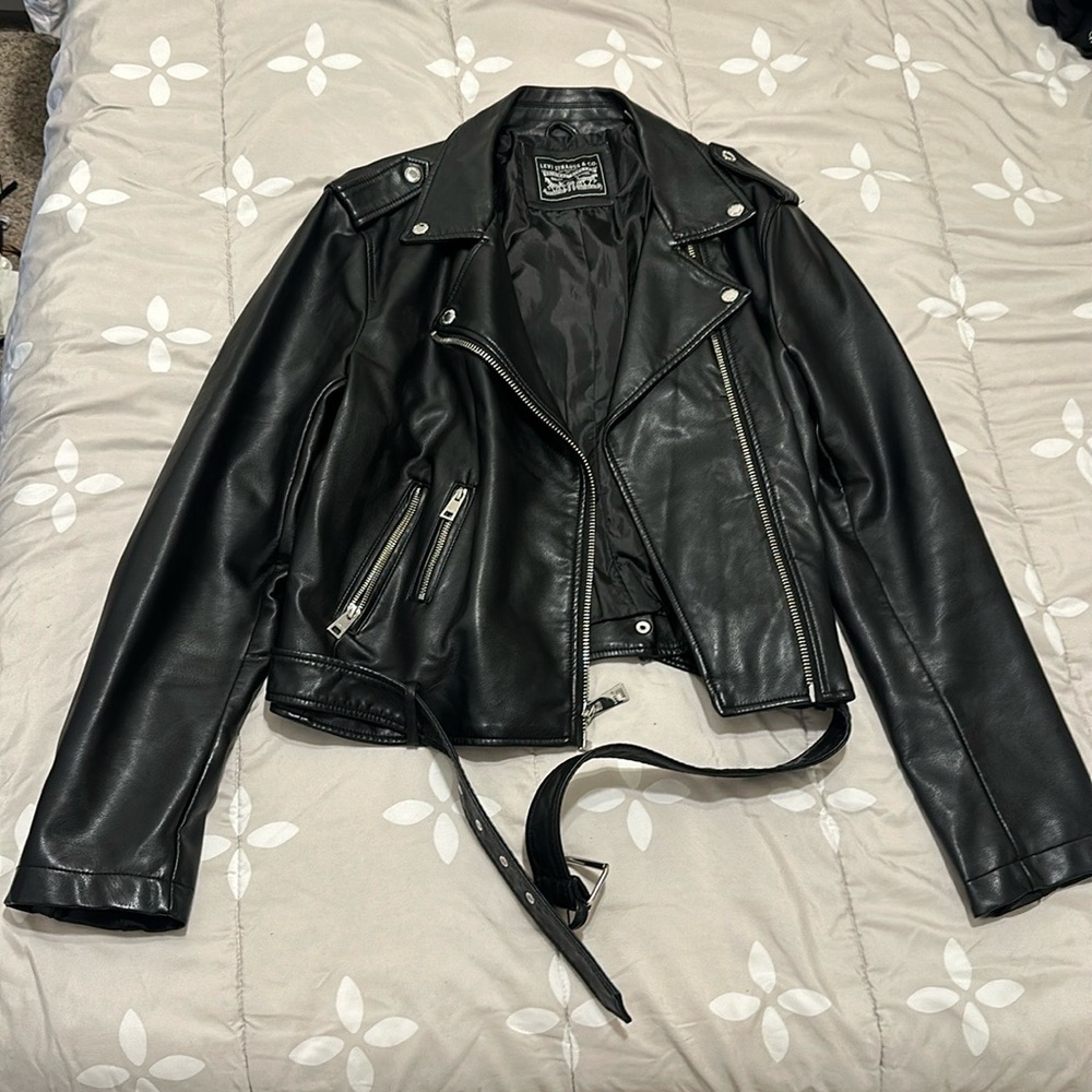 Levi’s Faux Leather Fashion Belted Jacket